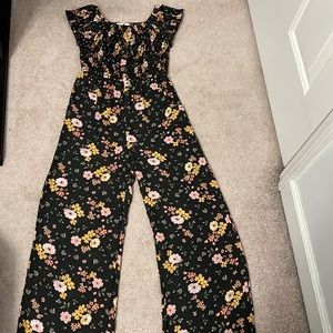 Girls floral romper, Size 12
